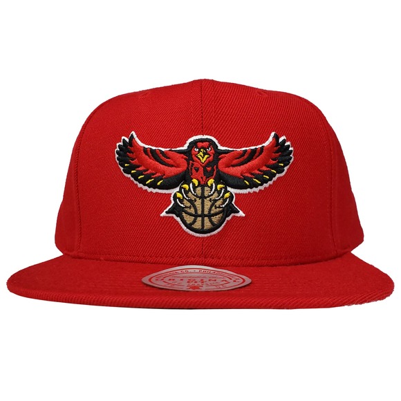 Mitchell & Ness Other - Atlanta Hawks Mitchell & Ness NBA Snapback Hat Cap 3D Logo‎ Red NWT